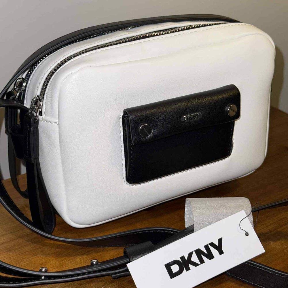 DKNY Black and White Men's Bag